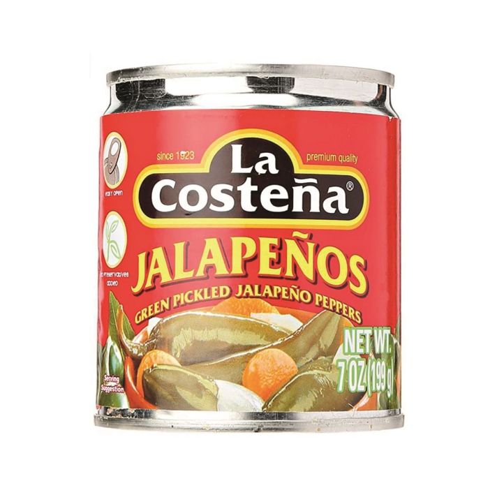 La Costena Pickled Green Jalapeno Whole 198g