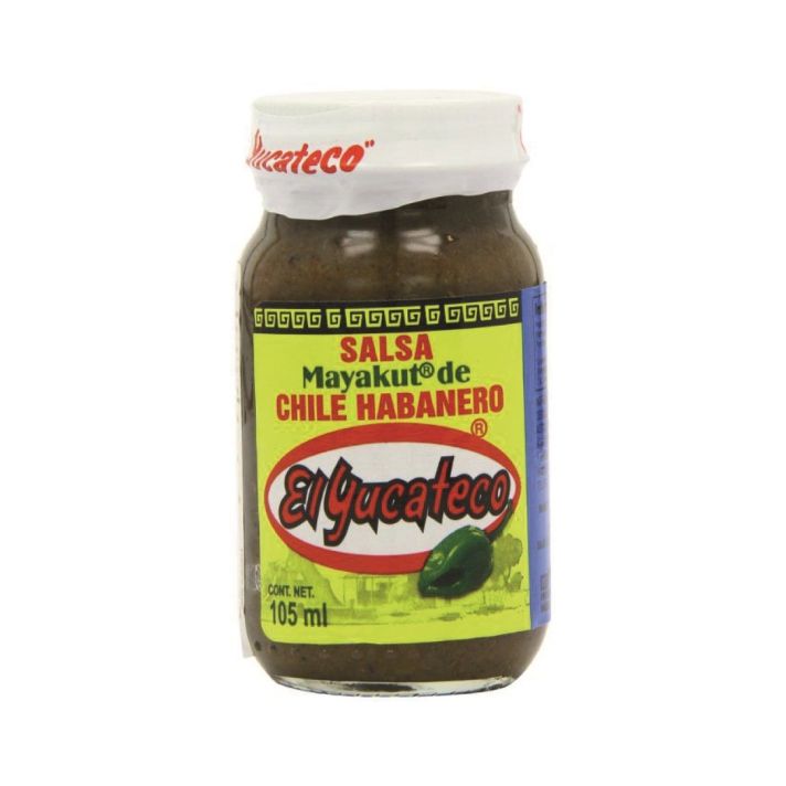 El Yucateco Chile Habanero Mayakut Hot Sauce 105ml - YucaHaba
