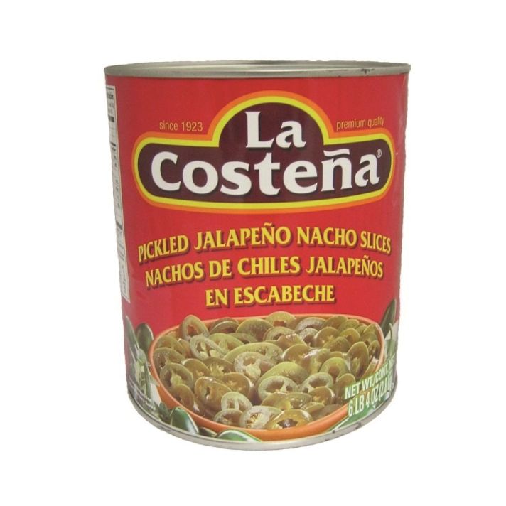 La Costena Pickled Green Jalapeno Nacho Slices 2.8kg