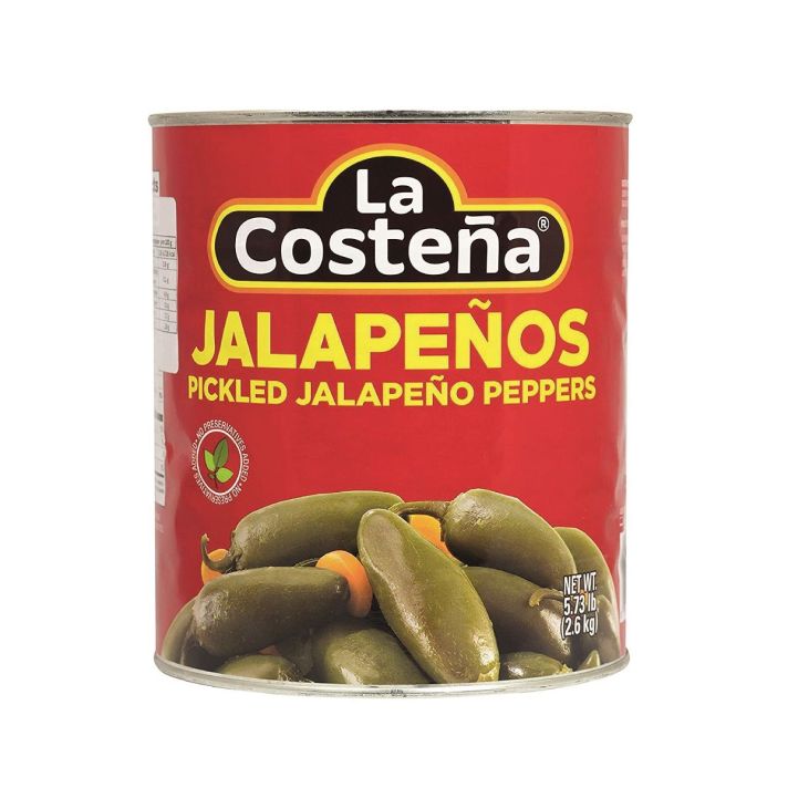 La Costena Pickled Green Jalapeno Whole 2.8kg