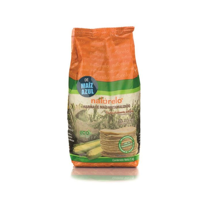 Naturelo Masa Corn Flour for Blue Tortillas 1kg - Harina