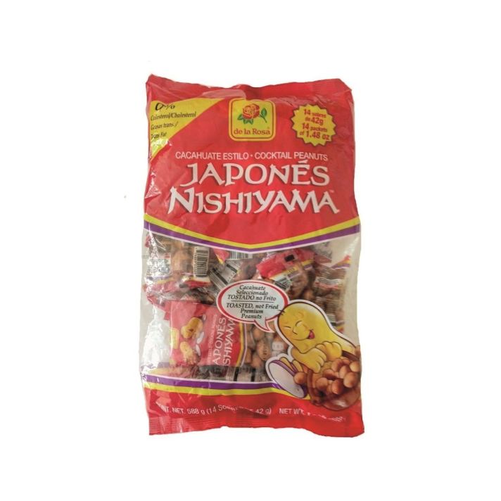 Japanese Style Peanuts (De la Rosa) 42g (Pack of 14) - MexNuts - GUS25