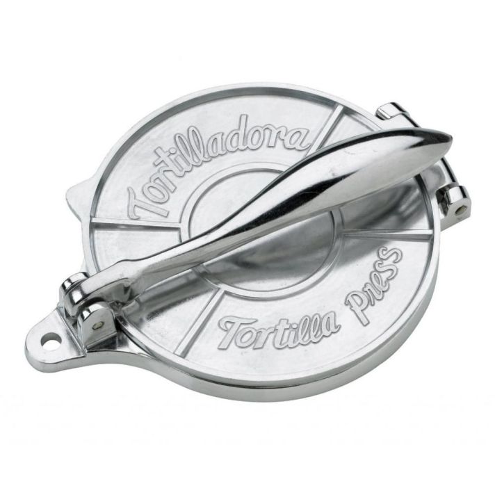 Tortilla Press (19cm diameter) Silver - Harina - KitchenWare