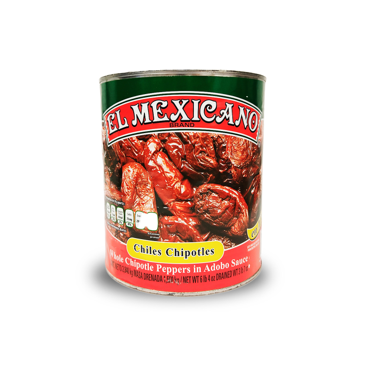 El Mexicano Chipotle Peppers in Adobo Sauce 2.8kg
