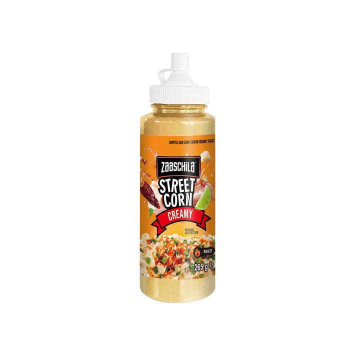 Zaaschila Salsa Chipotle Creamy-Cremosa Street Corn Squeeze 265g - MexBotana