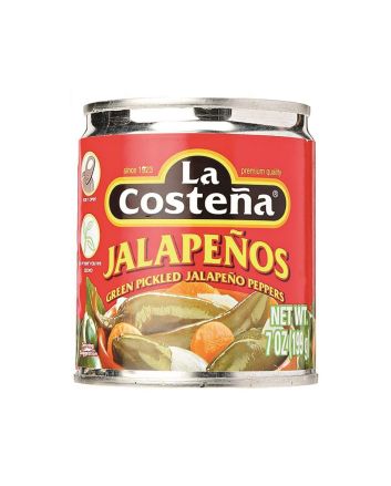 La Costena Pickled Green Jalapeno Whole 198g
