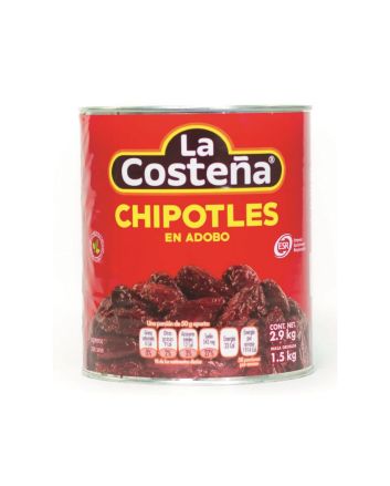 La Costena Chipotle Peppers in Adobo Sauce 2.8kg