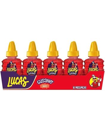 Lucas Gusano Chamoy Soft Candy (Pack of 10) - GUS25