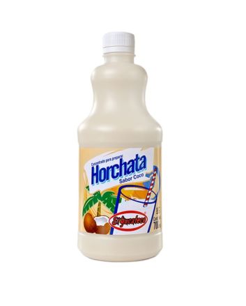 El Yucateco Horchata, Coconut, Concentrate Mix 700 ml gives 4200ml