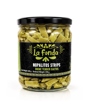 La Fonda Cactus Strips Leaves Jar 460g